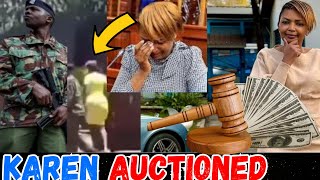 CHAOS And DRAMA Erupts as Auctioneers Try To Evict Karen Nyamu Over Rent Arrears In Her Runda House [upl. by Tezzil861]