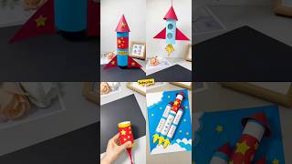 EASIEST PAPER ROCKET THAT FLIES HIGH  How to Make a Quick 4 Paper Rocket🚀✂📏 [upl. by Emya493]