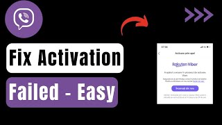 Viber Activation Failed  Activate Viber [upl. by Anaed]