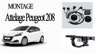 Installation attelage et faisceau éléctrique Peugeot 208 [upl. by Wootan]