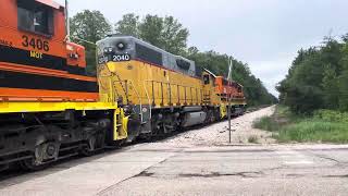 Marquette Rail D704 northbound 62324 [upl. by Nylsaj]