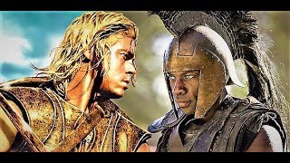 Both Fight Scenes of Achilles vs Hector TV Show and Movie HD [upl. by Celinda]