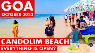 Goa  Candolim Beach  October  2022  Situation Update Watersports Shacks  Goa Vlog  North Goa [upl. by Ranger940]