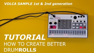 Tutorial Korg Volca Sample 2 2nd Generation Bring Drum Rolls to Life DETAILED TUTORIAL [upl. by Mahgem]