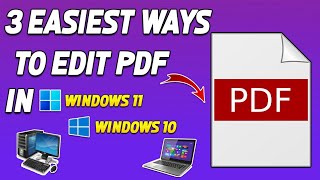 How to Edit PDF In Computer or Laptop 2024  PDF File ko kaise Edit kare in Windows 11 or 10💻 [upl. by Reid]