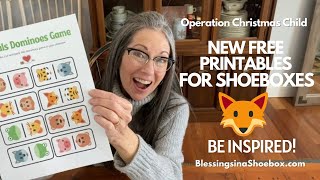 FREE New PRINTABLES For OCC Shoeboxes BLESSINGSINASHOEBOXCOM ampBlessings In A Shoebox Facebook Group [upl. by Bonny257]