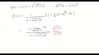 Derivative of lnxsqrtx24 [upl. by Rogozen29]