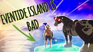 TAKING MY HORSE TO EVENTIDE ISLAND IN BOTW [upl. by Ailuy208]