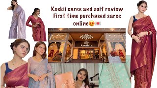 Honest Review Koskii suit and sarees 😍😍 [upl. by Rosenbaum]