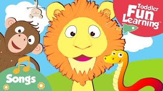 The Happy Animal Choir  Animal Sounds Song  Toddler Fun Learning [upl. by Lemar129]