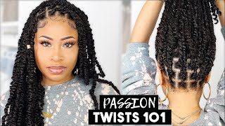 EASY amp NEAT PASSION TWISTS rubber band method [upl. by Haines]