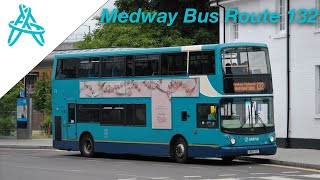 132 Chatham Waterfront to Hempstead Valley 🇬🇧 Arriva Medway Bus Full Route Bus Ride [upl. by Proudman]