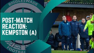 POSTMATCH REACTION  Kempston Rovers 13 Biggleswade FC  51124 [upl. by Ylimme]