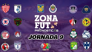 PRONÓSTICOS JORNADA 9 LIGA MX  CLAUSURA 2023 PREDICCIONES ZONA FUT [upl. by Rexanne125]