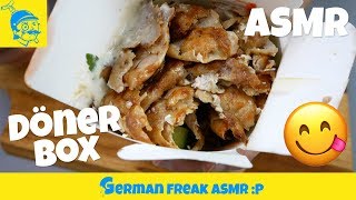 ASMR eating doner box DönerBox Fast Food in Germany🇩🇪  GFASMR [upl. by Kimber]