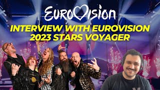 Interview Talking to Voyager about Eurovision 2023 and their new album [upl. by Lednem]