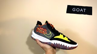 KYRIE LOW 4 BLACK TURF ORANGE UNBOXING AND REVIEW FROM GOAT [upl. by Elenaj671]