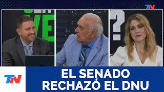 El senado rechazó el DNU la opinión de Carlos Ruckauf y Lilia Lemoine [upl. by Klemens348]