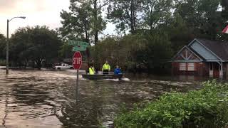 Hurricane Harvey in Wedgewood Village Friendswood Tx [upl. by Oicul82]