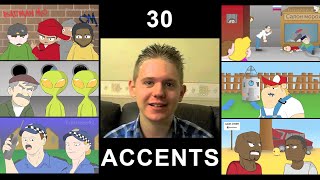 The English Language In 30 Accents Animated [upl. by Shani]