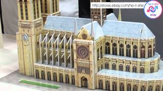 Worlds Great Architecture 3D Puzzle France NotreDame De Paris Demo Tutorial [upl. by Eenyaj]