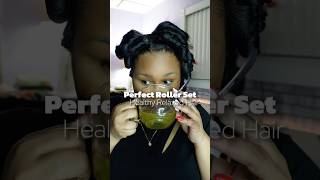 Perfect Roller Set On HEALTHY RELAXED HAIR relaxedhaircare rollerset [upl. by Carlton]