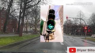 الفرق بين حركة المرور العادية وسهم إشارة المرور Unterschied zwischen normale Ampel und Ampel Pfeil [upl. by Anila833]