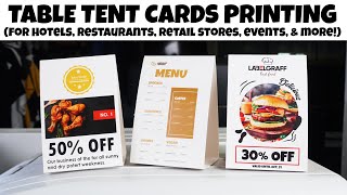 How to make table tent cards [upl. by Laefar]