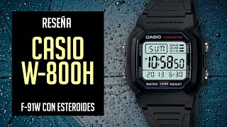 Feo Pero Funcional Reseña Casio W800H Reloj Retro Digital Resistente Casual Juvenil Japonés [upl. by Alysa]