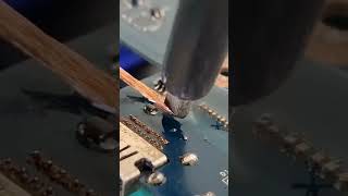 solderingtech smdsoldering soldering solderingmethods shortvideo electronic [upl. by Omsare]