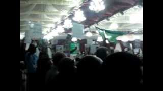 Tribal meeting 2011 Tripoli Libyan national anthem [upl. by Aierb336]