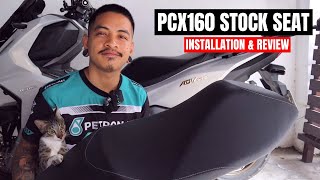 ADV 160  PCX160 Stock Seat Installation [upl. by Lledor]