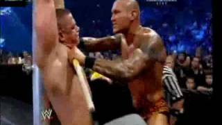 WWE Breaking Point 2009  John Cena vs Randy Orton  I Quit Match [upl. by Arza]