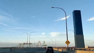 Bettendorf Iowa  Mississippi River Bridge [upl. by Gingras532]