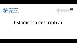 Parámetros estadísticos Medidas de dispersión [upl. by Akeim]