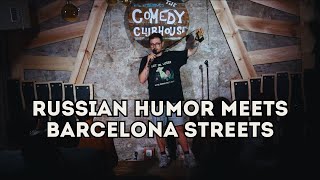 How I Survived Russia and Barcelonas Pickpockets  Ruslan Khalitov  Standup 2024 [upl. by Aralomo]