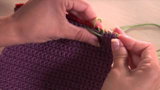 The Art of Crochet  Whip Stitch Seam [upl. by Rabelais195]