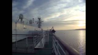 Departing From Poole on the Barfleur Ferry Ruel Britania [upl. by Rotce]