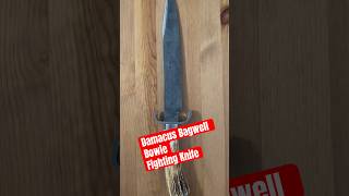 Damascus Bagwell Bowie Fighting Knife  Bowie Fighting Techniques [upl. by Adnilemre]