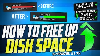 🔧 How to FREE Up More than 30GB Of Disk Space in Windows 11 amp 10 ✅ [upl. by Ahsinad]