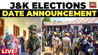 LIVE Election Commission To Announce JampK Assembly Polls Date  JampK Assembly Election 2024 News [upl. by Nreval]