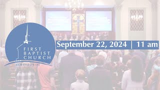 FBC Demopolis Sunday Worship  September 22 2024 [upl. by Odnavres471]