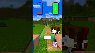 Battery Low vs Full  JJ Sister Vs Ninja Girl  shorts Apalatucraft minecraft [upl. by Nerret]