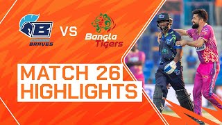 2023 Abu Dhabi T10 Match 26 Highlights Chennai Braves vs Bangla Tigers  Season 7 [upl. by Erina154]