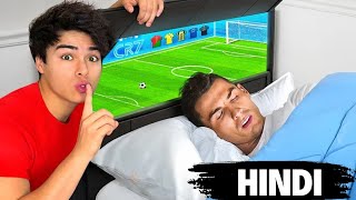 I built a SECRET Soccer field for Ronaldo Hindi stokes twins Hindi  mrbeasthindi [upl. by Rellim]