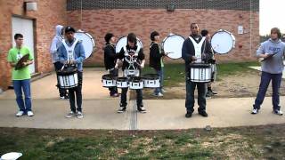 FTHS drumline practices drumline the movie cadence  3 [upl. by Anole]