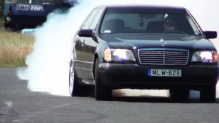 Mercedes S 600 V12 Biturbo 0270kmh acceleration and burnout  KO 860 [upl. by Nari564]