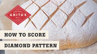 Diamond Bread Scoring Pattern Demo [upl. by Shalne]