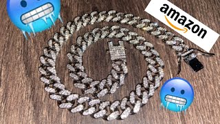 Men’s Cuban Link Chain from Amazon  REVIEW🥶💯⛓ [upl. by Cynthia876]