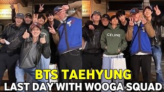 Taehyung Had His last Meal with Wooga Squad before His Military service BTS V With Wooga Squad [upl. by Sturges]